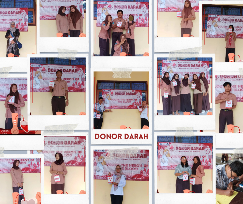 KEGIATAN DONOR DARAH DI SMAN 1 KAUMAN JANUARI 2024