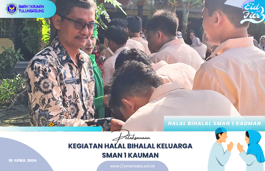 HALAL BIHALAL KELUARGA BESAR SMAN 1 KAUMAN DI HARI PERTAMA MASUK SEKOLAH 2024