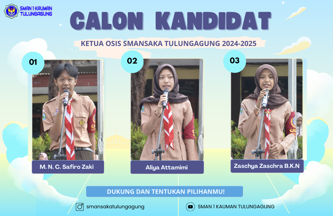 ORASI VISI DAN MISI CALON KETUA OSIS SMAN 1 KAUMAN TULUNGAGUNG PERIODE 2024-2025