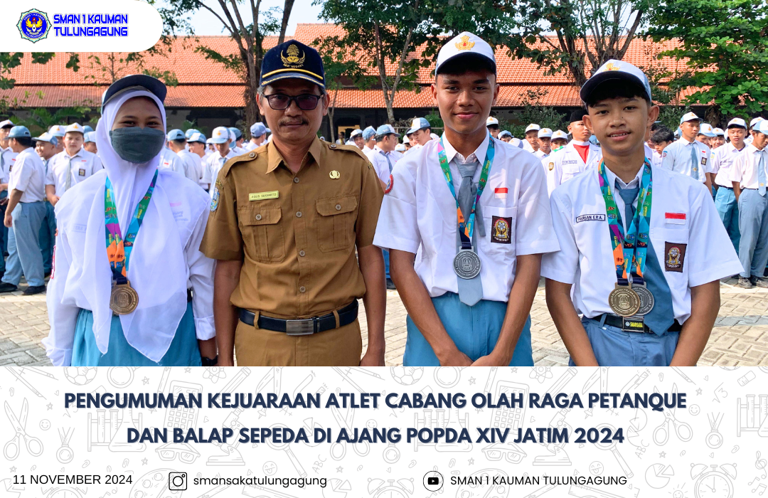 PENGUMUMAN KEJUARAAN CABANG OLAHRAGA PETANQUE DAN BALAP SEPEDA DI AJANG POPDA XIV JATIM 2024