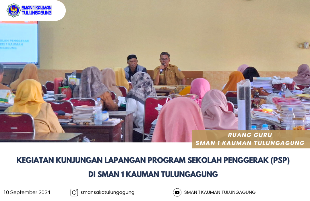 KEGIATAN KUNJUNGAN LAPANGAN PROGRAM SEKOLAH PENGGERAK PSP ANGKATAN 3 DI SMAN 1 KAUMAN