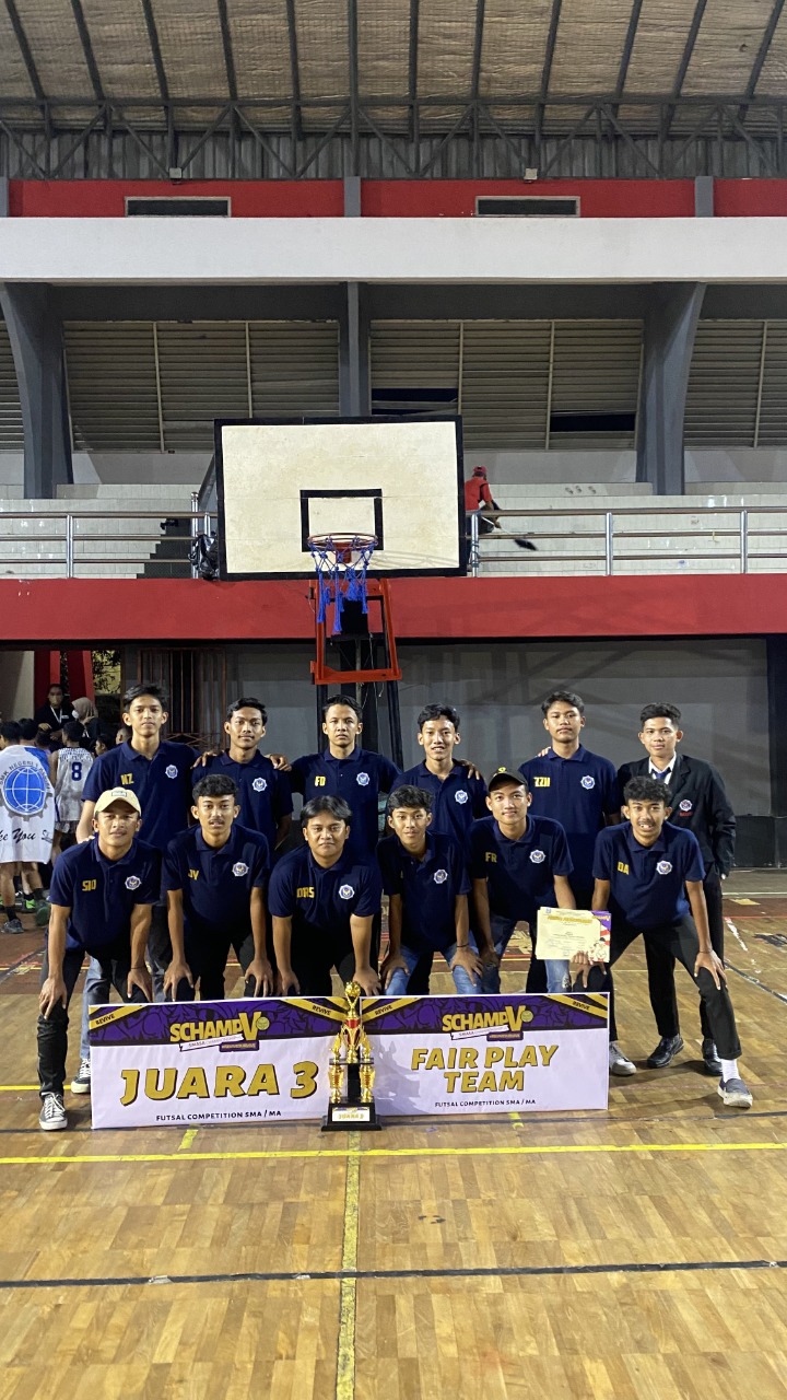 TIM FUTSAL SMAN 1 KAUMAN SABET JUARA 3 SMASA FUTSAL CHAMPIONSHIP V