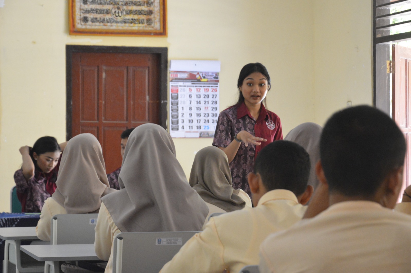 SOSIALISASI DUTA WISATA  JATMIKO-PUSPITO TULUNGAGUNG DI SMA NEGERI 1 KAUMAN